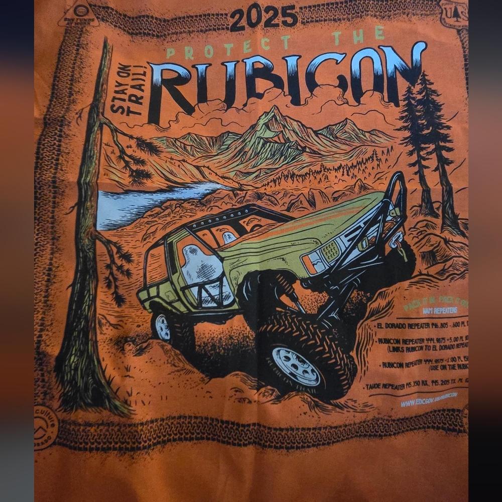 HOST PICK!🎉🎊 Rubicon Trail 2025 Flag/scarf NEW 21"×22" - Picture 8 of 8